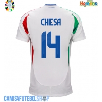 Camisa de time de futebol Itália Federico Chiesa #14 Replicas 2º Equipamento Europeu 2024 Manga Curta